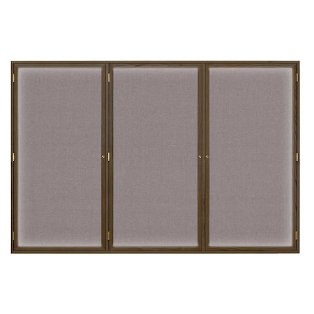 United Visual Products Open Faced Traditional Corkboard, 24x18" UV640A-BLACK-RUBBER